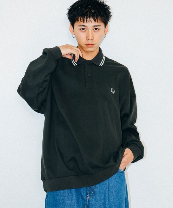 BEAMS（ビームス）【12/5新規値下げ】【別注】FRED PERRY / ピケ スウェット ポロシャツ（シャツ・ブラウス ポロシャツ）通販｜ BEAMS