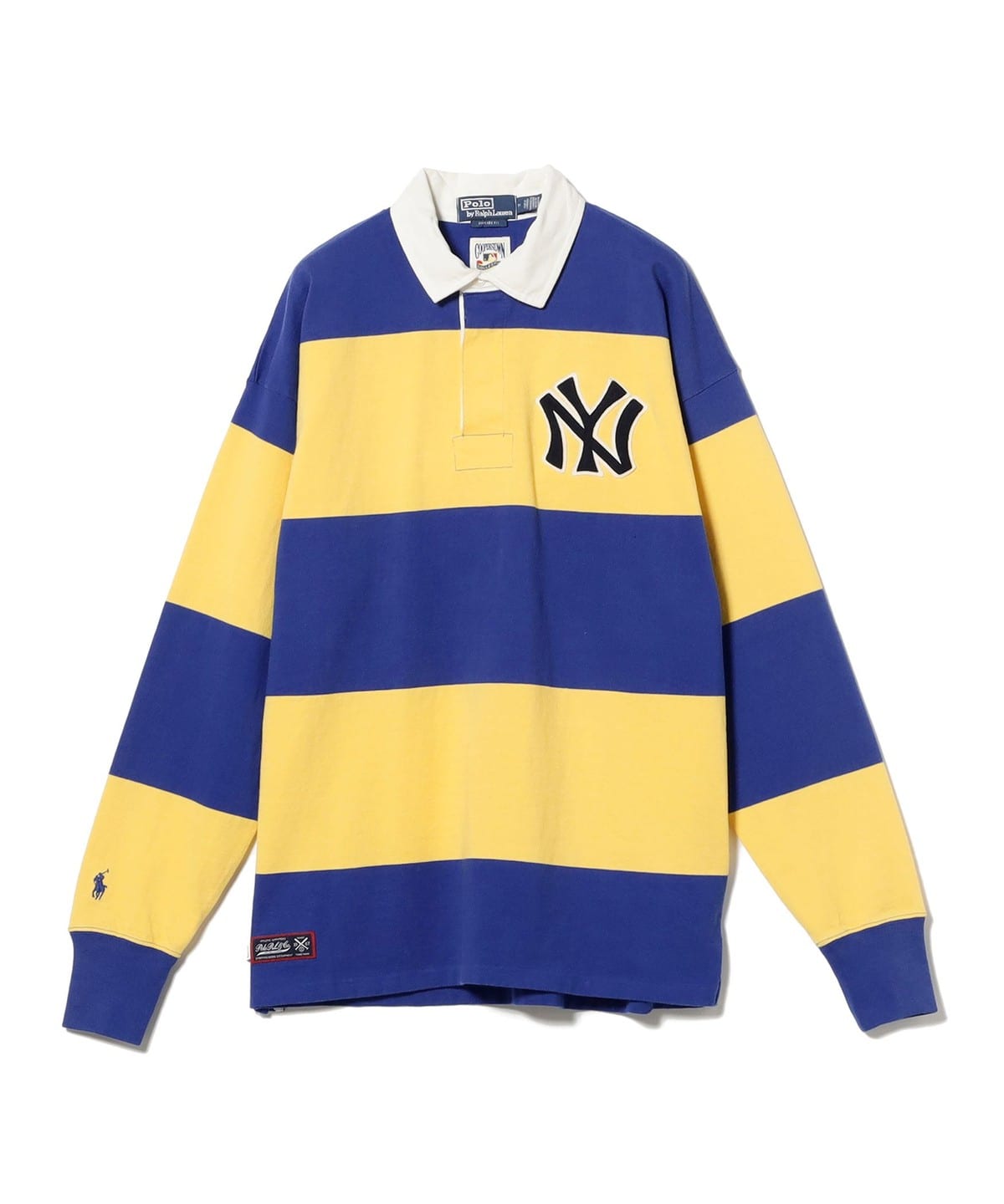 POLO RALPH LAUREN ポロ ラルフ ローレン / ヤンキース ラグビーシャツ シャツ・ブラウス MEN 400:BLUE XXL POLO RALPH LAUREN ポロ ラルフ ローレン / ヤンキース ラグビーシャツ シャツ・ブラウス MEN 400:BLUE XXL