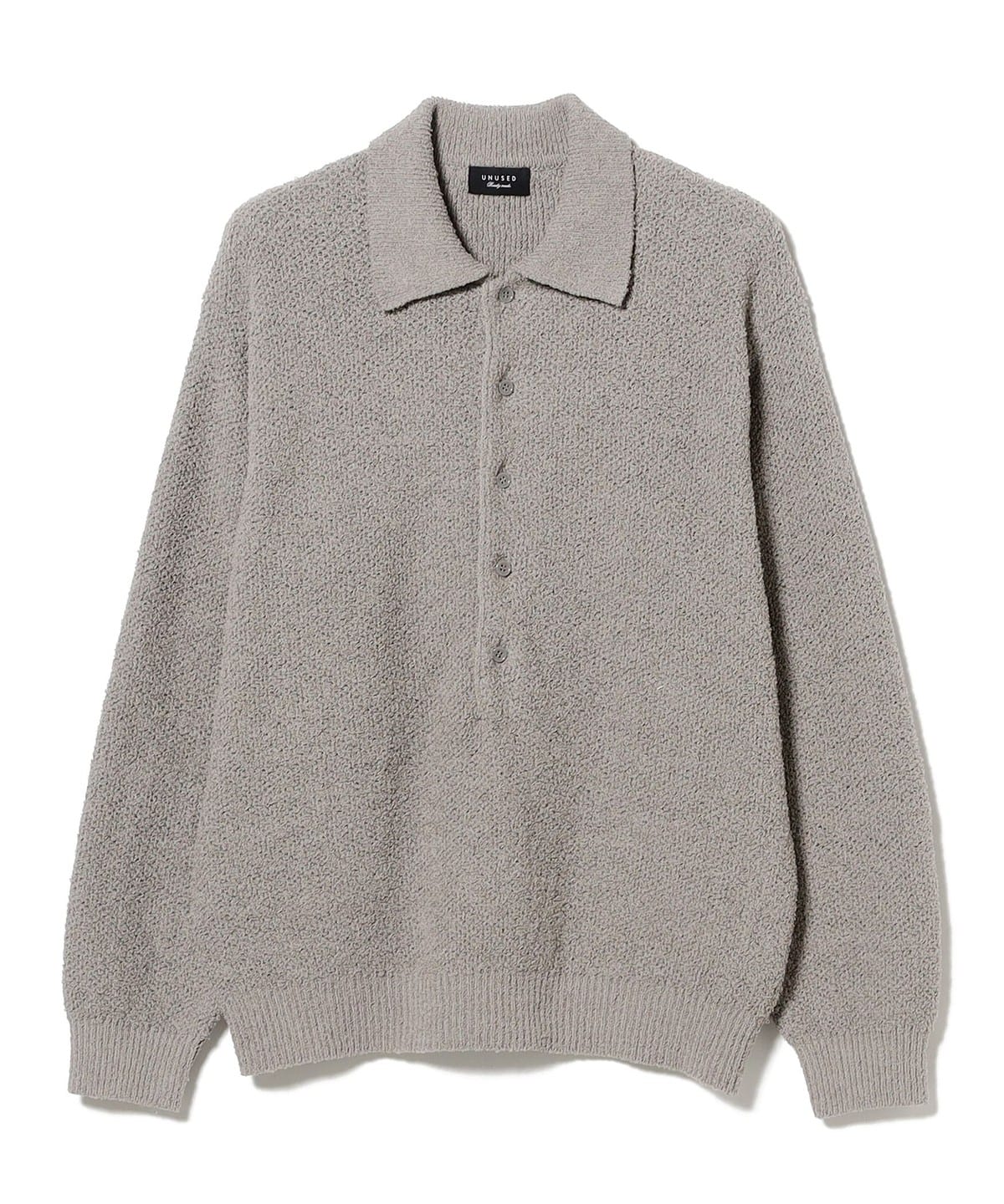 UNUSED Knit Polo アンユーズド　ニットポロシャツ　ポロ　シャツ BEAMS（ビームス）UNUSED / HONEY COMB POLO KNIT（トップス ニット