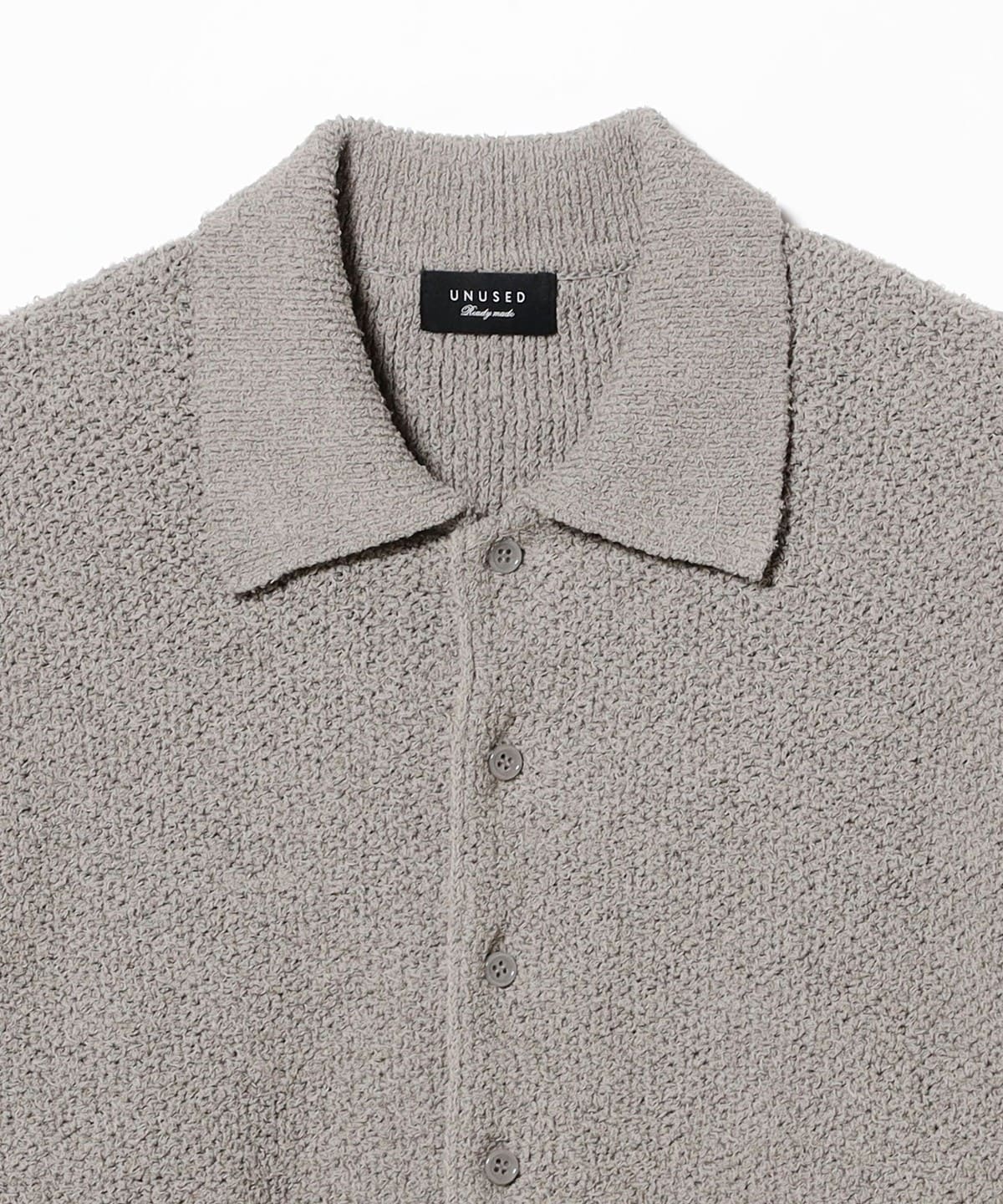 UNUSED Knit Polo アンユーズド　ニットポロシャツ　ポロ　シャツ BEAMS（ビームス）UNUSED / HONEY COMB POLO KNIT（トップス ニット