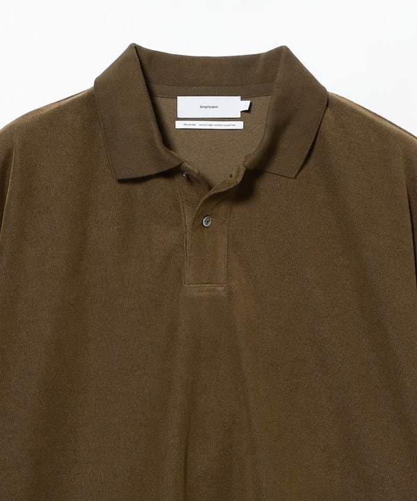 Graphpaper / Pique Velour Jersey L/S Polo