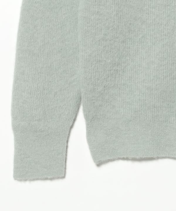 AURALEE / BABY SURI ALPACA SHEER KNIT V-NECK P/O