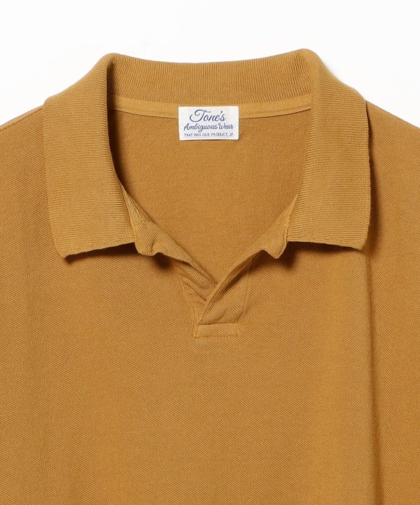 tone / Open Collar Polo Shirt