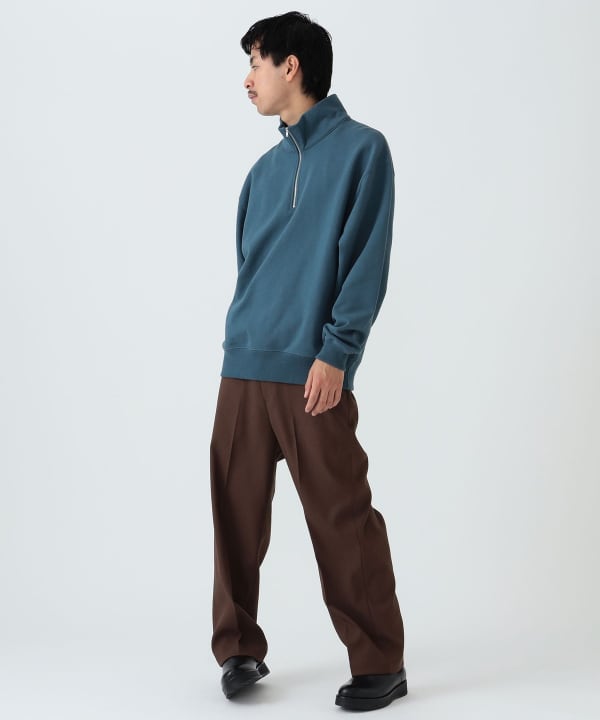 BEAMS [BEAMS] BEAMS / Loose half-zip sweatshirt (tops sweatshirt 