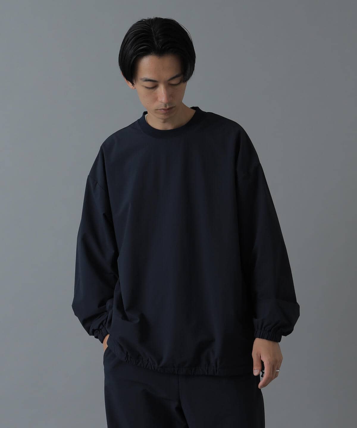 �t���[�X �N���[�l�b�N �g�b�v�X MEN NAVY XL