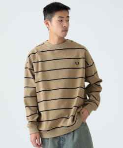 FRED PERRY × BEAMS / 別注 Stripe Pique Long Sleeve T-Shirt
