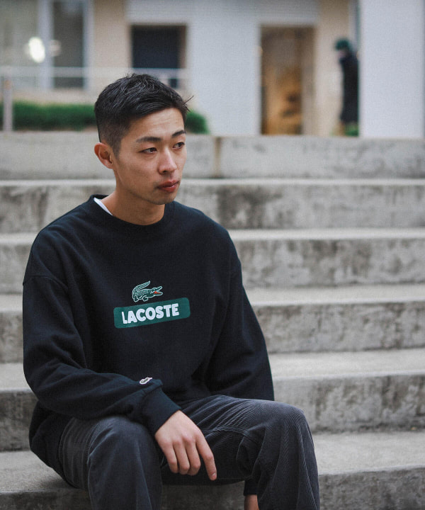 新作高品質 LACOSTE - LACOSTE × BEAMS / 別注 ビッグワニ Ｔシャツの