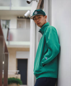 Champion × BEAMS / 別注 Halfzip Sweat
