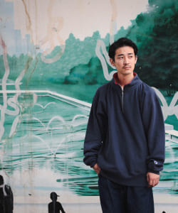 Champion × BEAMS / 別注 Halfzip Sweat