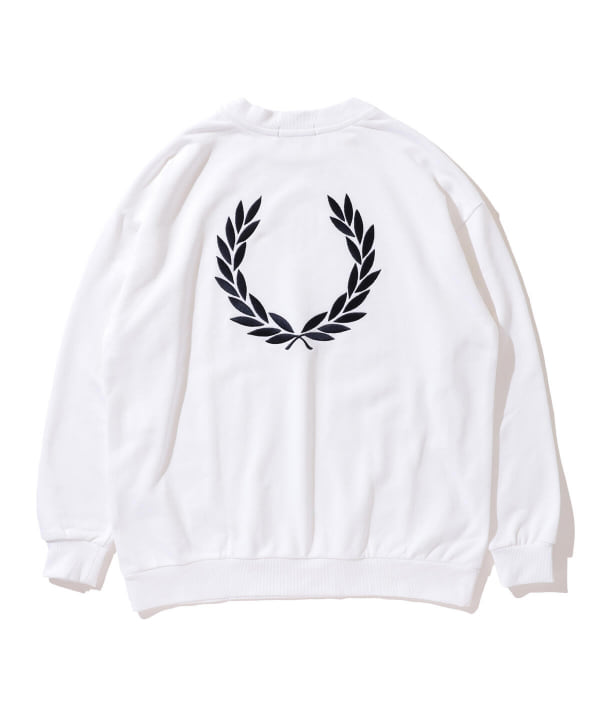 BEAMS（ビームス）FRED PERRY × BEAMS / 別注 Embroidery Crewneck 