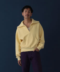 ▲VAPORIZE / Half Zip Sweat