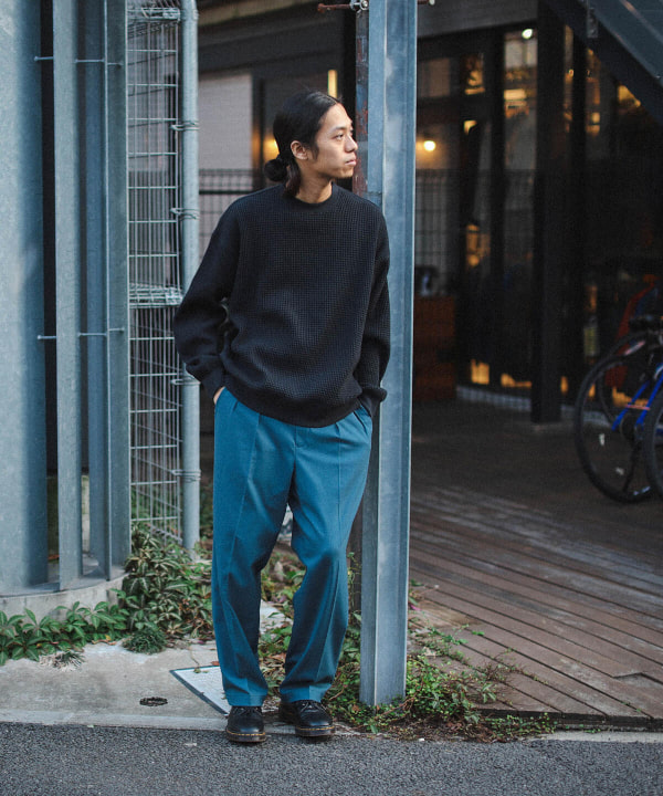BEAMS Thermal Crew BEAMS Sweatshirt (Tops Sweatshirts) for