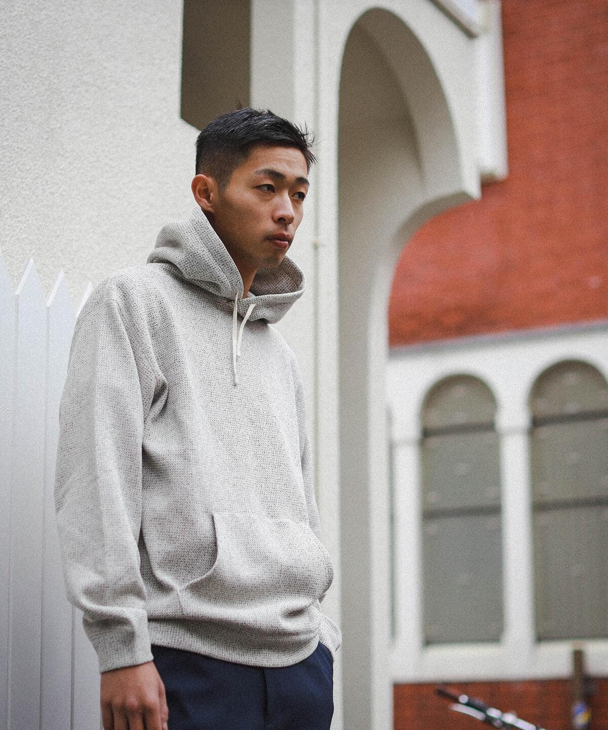 BEAMS [BEAMS] BEAMS / Waffle fleece hoodie (tops hoodie) mail