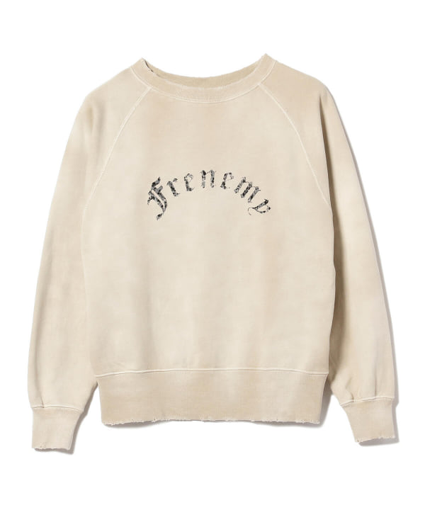 BEAMS（ビームス）FUTURE ARCHIVE / DAMEGE FLOCKY PRINT CREWNECK