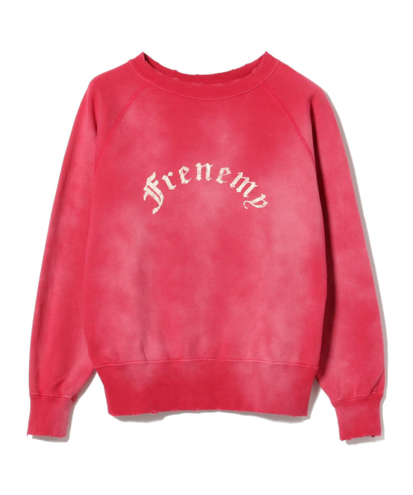 BEAMS（ビームス）FUTURE ARCHIVE / DAMEGE FLOCKY PRINT CREWNECK