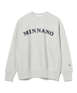 Champion × MIN-NANO × BEAMS / 別注 Arch Logo Crewneck Sweat
