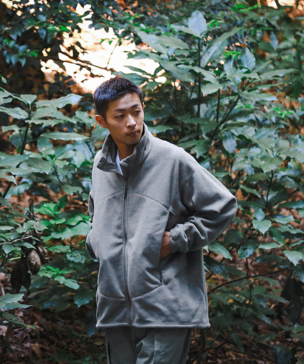 BEAMS Abu Garcia × BEAMS / Special order military fleece jacket