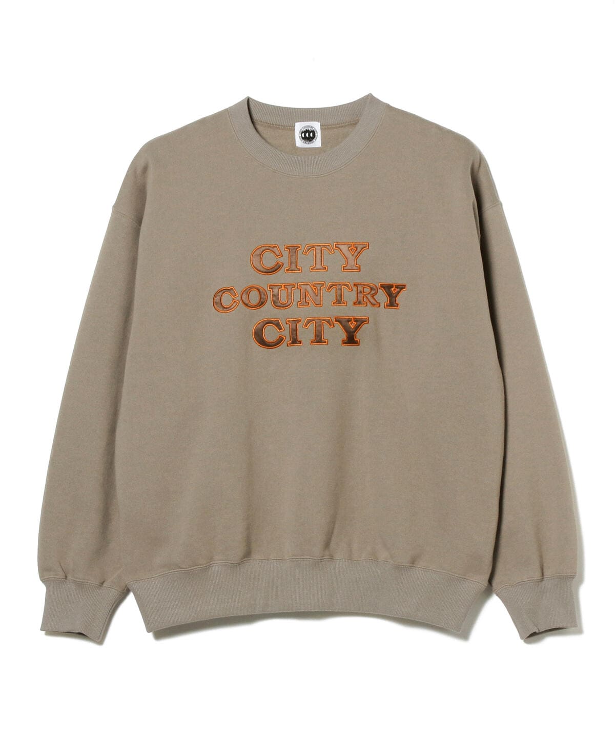 CITY COUNTRY CITY シティー カントリー シティー / APPLIQUE LOGO COTTON SWEAT SHIRT トップス MEN TEA XL CITY COUNTRY CITY シティー カントリー シティー / APPLIQUE LOGO COTTON SWEAT SHIRT トップス MEN TEA XL