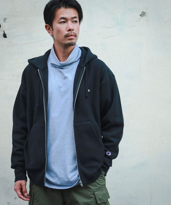 BEAMS（ビームス）Champion × BEAMS / 別注 フルジップ パーカー