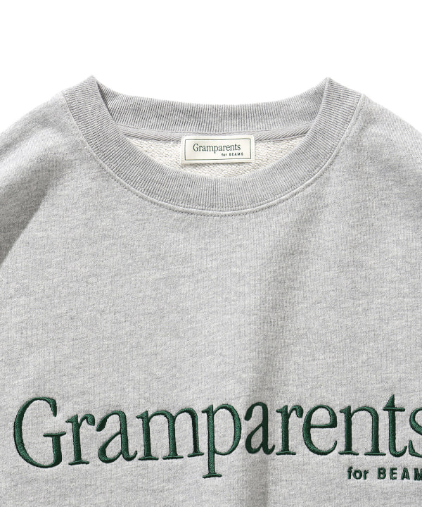 Gramparents × BEAMS / Logo CrewneckSweat
