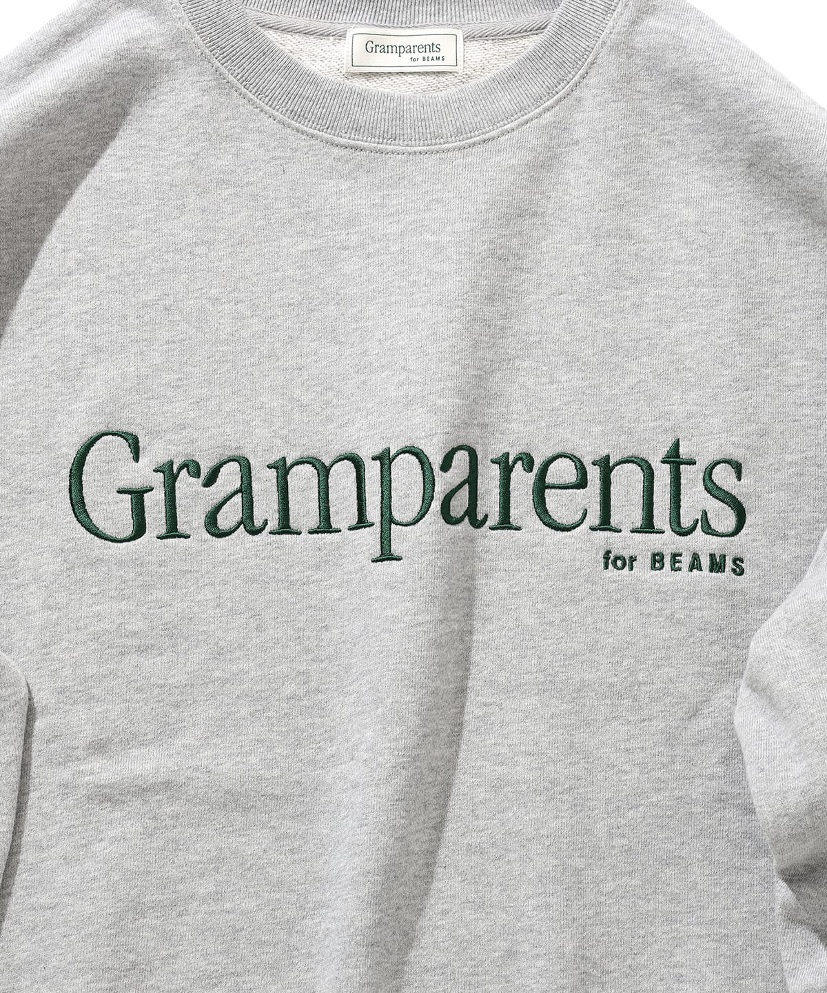 Gramparents × BEAMS / Logo CrewneckSweat-