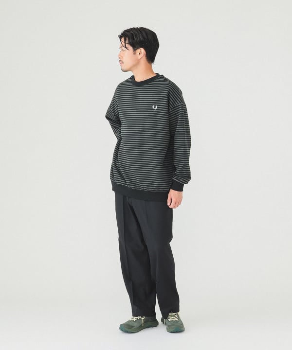 BEAMS（ビームス）FRED PERRY × BEAMS / 別注 ボーダー クルーネック