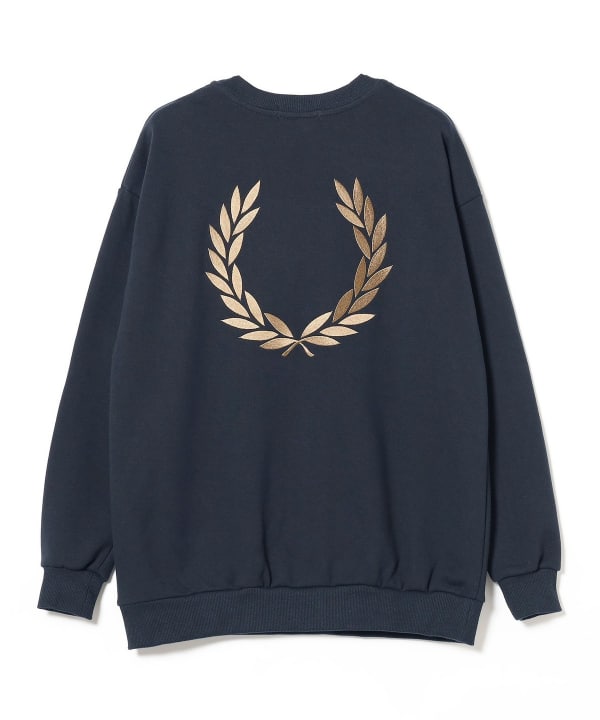 BEAMS（ビームス）FRED PERRY × BEAMS / 別注 エンブロイダリー クルー