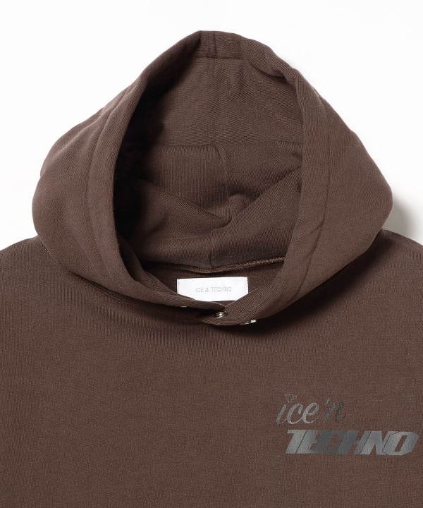 BEAMS（ビームス）ICE&TECHNO / LOGO HOOD（トップス パーカー