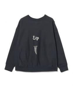 ▲BOW WOW / Zip Damaged Crew Sweat