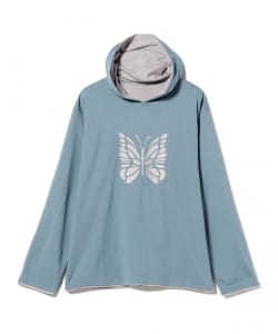 ▲NEEDLES / L/S REVERSIBLE HOODY - COTTON JERSEY