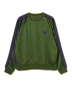 ▲NEEDLES / TRACK CREW NECK SHIRT - POLY SMOOTH