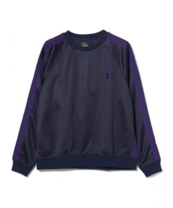 ▲NEEDLES / TRACK CREW NECK SHIRT - POLY SMOOTH