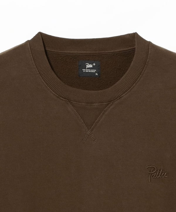 PATTA / Basic Pigment Dye Boxy Crewneck Sweater