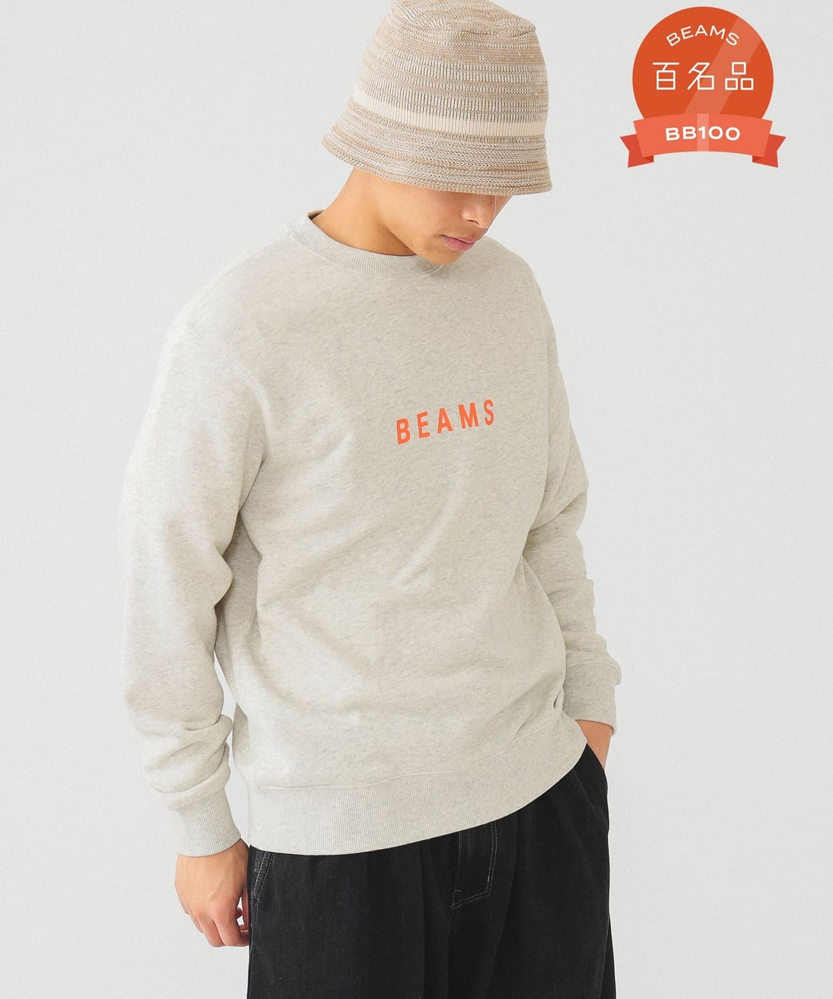 BEAMS BEAMS BEAMS BEAMS logo sweatshirt 24SS (tops sweatshirt 