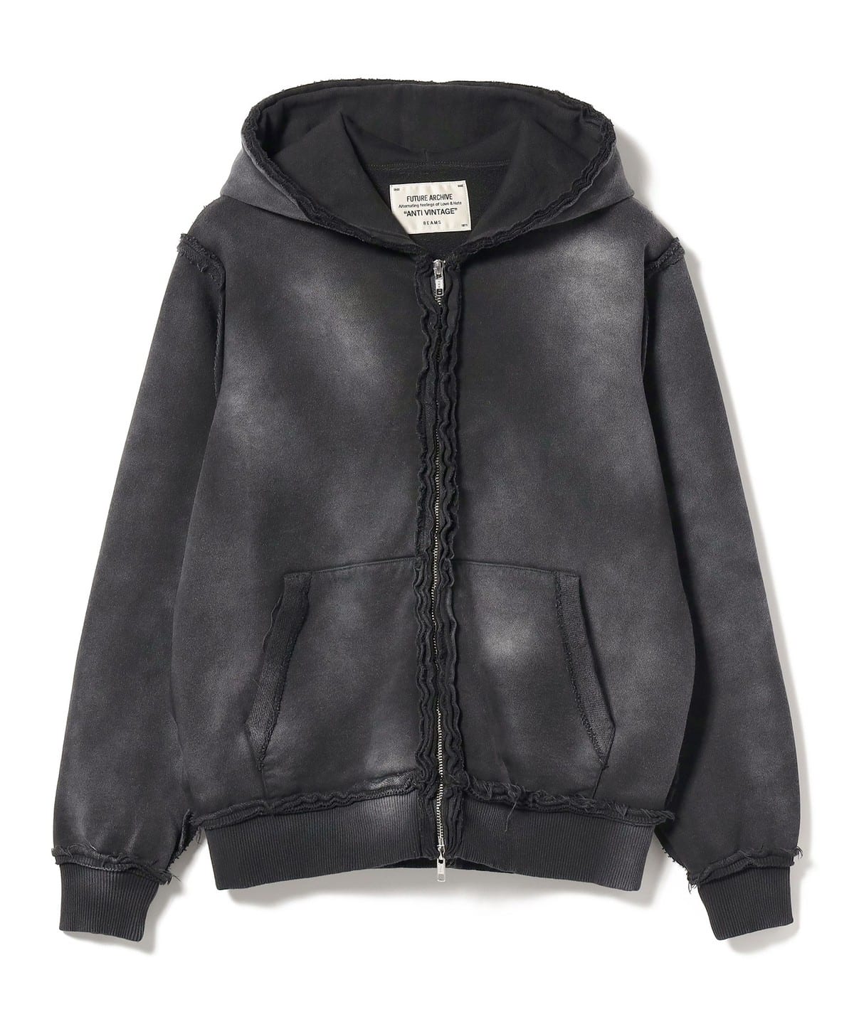 BEAMS（ビームス）FUTURE ARCHIVE / FADE INSIDE OUT ZIP UP HOODIE ...