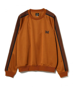 ▲NEEDLES / TRACK CREW NECK SHIRT - POLY SMOOTH