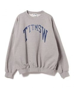 ▲TTTMSW / College logo crew neck sweat