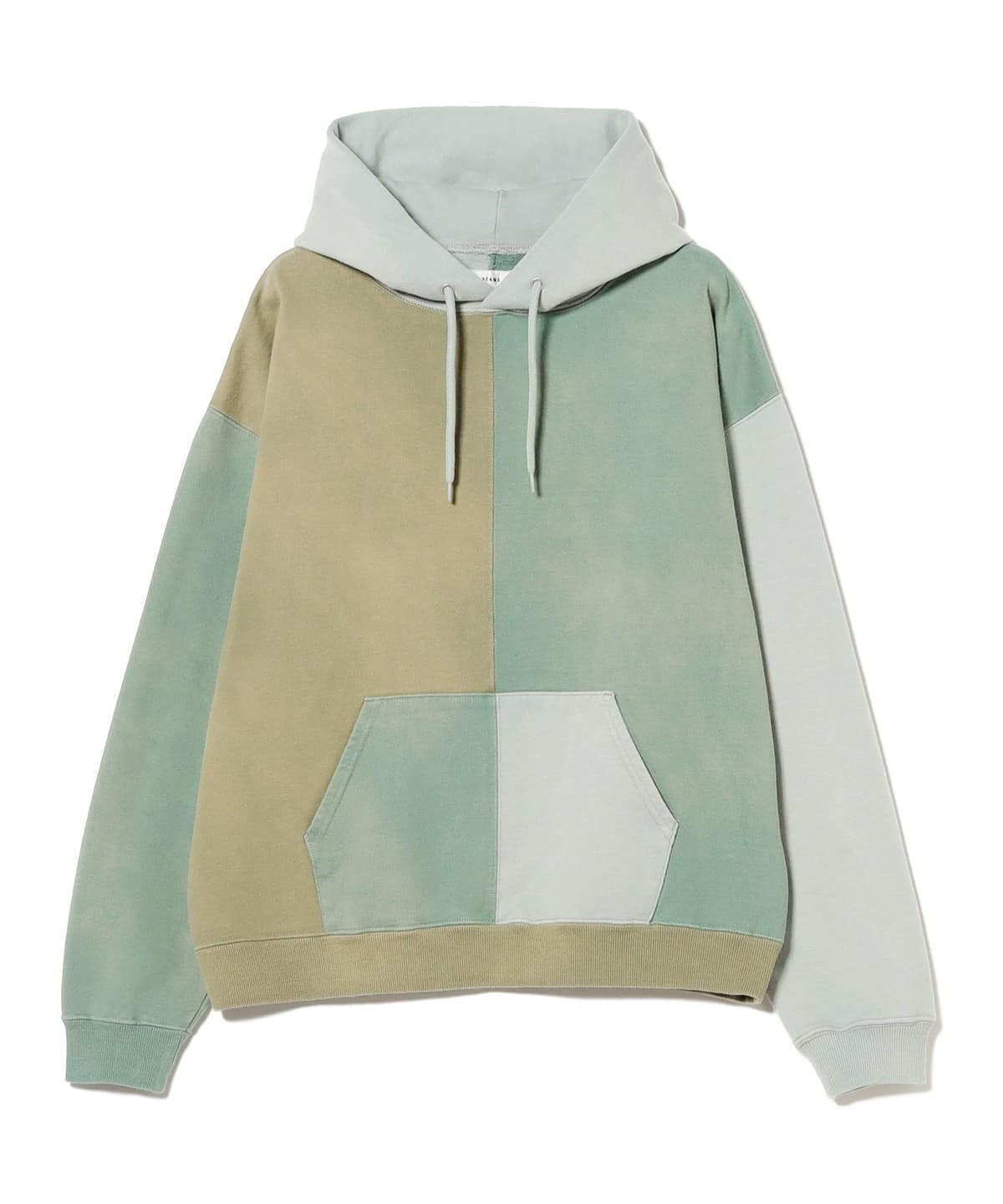 フェード クレイジーパターン フーディ トップス MEN OLIVE S フェード クレイジーパターン フーディ トップス MEN OLIVE S