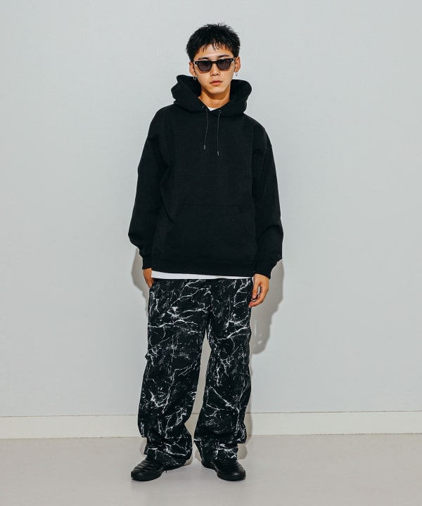 ビームス　黒　トレーナー　男女兼用 BEAMS BOY（ビームス ボーイ）【別注】Champion / ロゴ リバース
