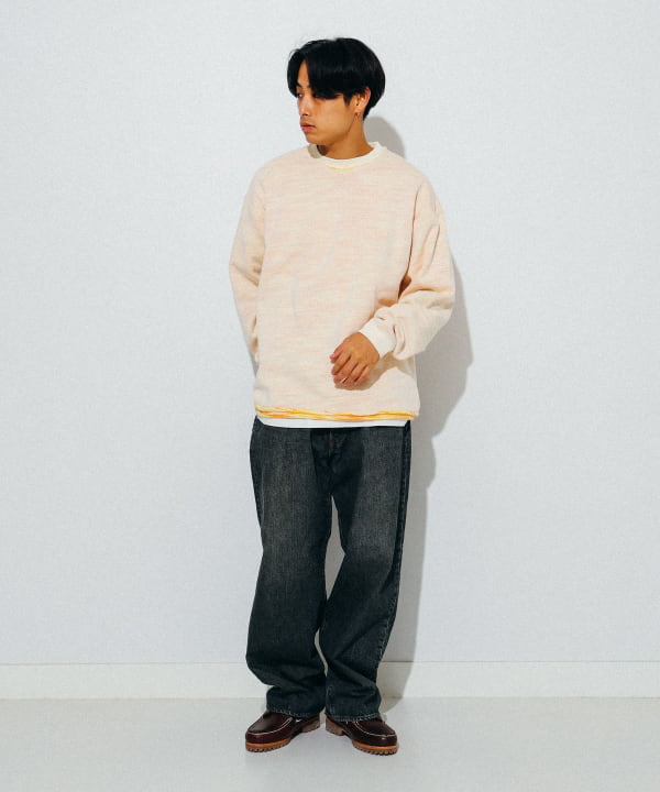 BEAMS（ビームス）3パターン スイッチング クルーネック