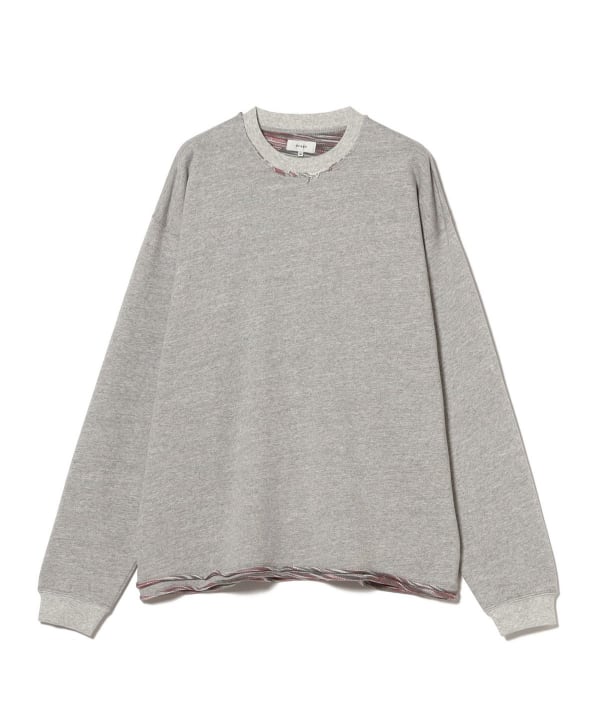 BEAMS（ビームス）バック カスリ クルーネックスウェット