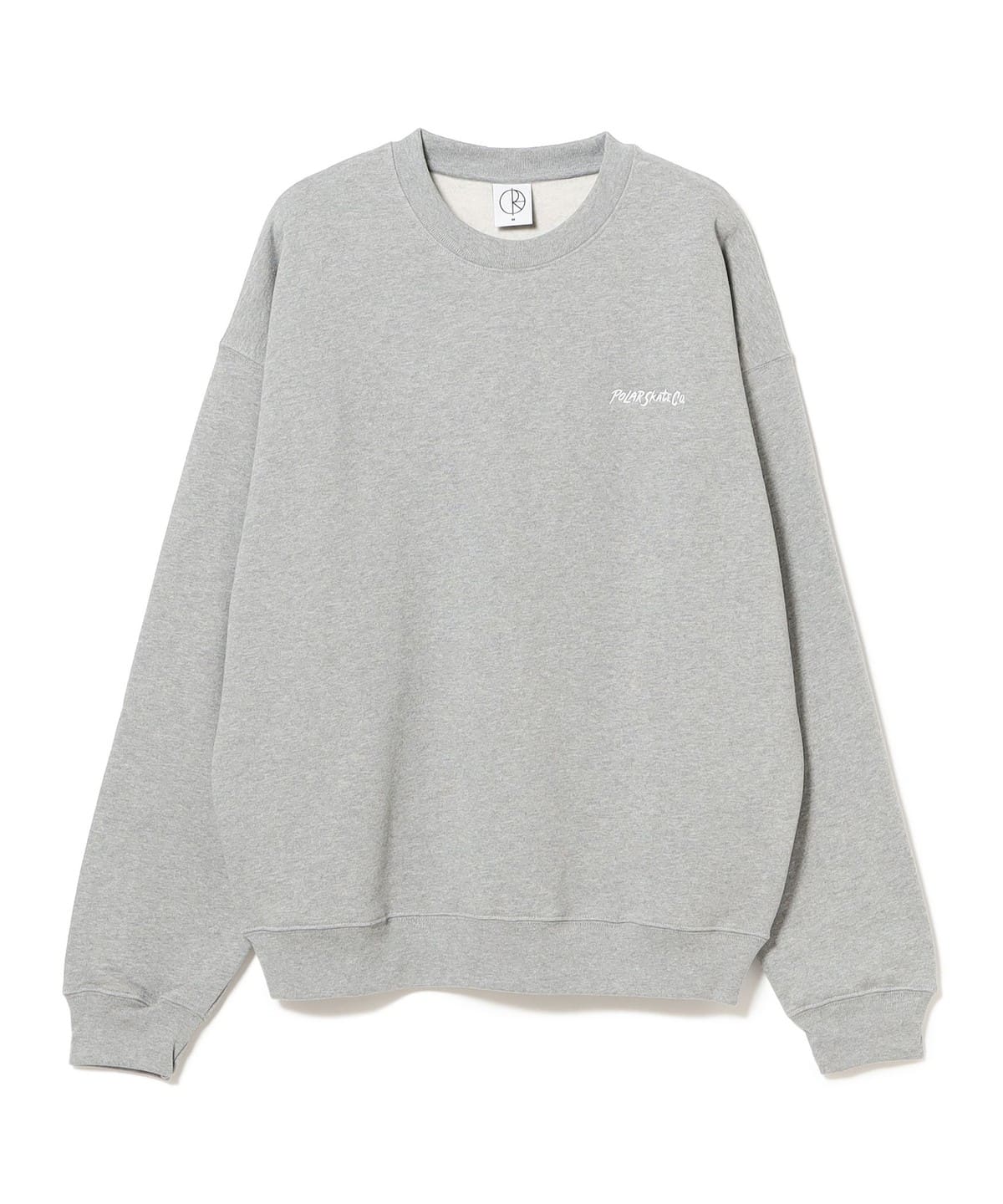 POLAR SKAE CO. / DAVE CREWNECK SURF LOGO トップス MEN Heather Grey L POLAR SKAE CO. / DAVE CREWNECK SURF LOGO トップス MEN Heather Grey L