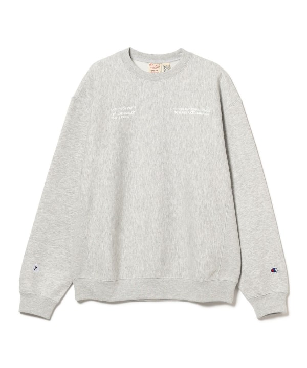 BEAMS BEAMS × Champion × BEAMS paperboy Special order crew neck ...