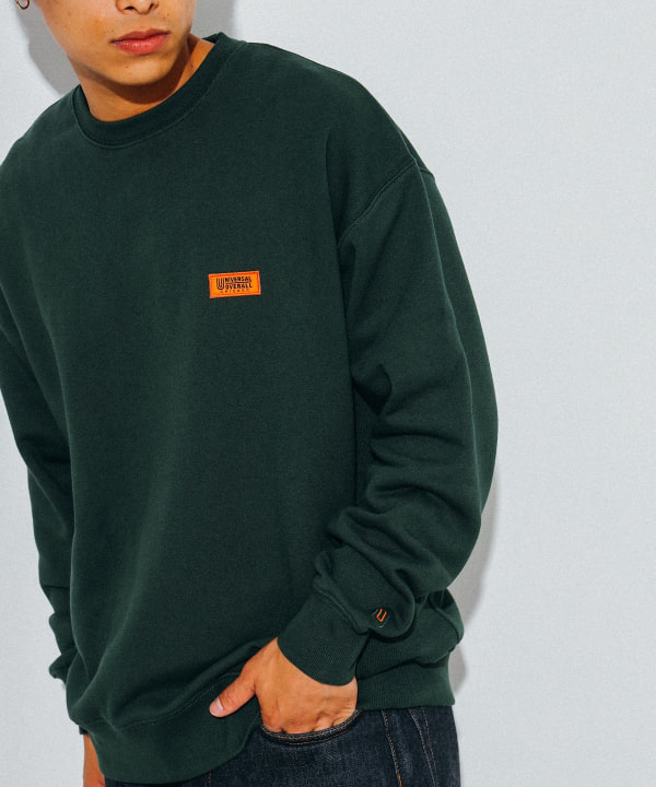 BEAMS MEN｜UNIVERSAL OVERALL * BEAMS / 別注 ロゴ スウェット