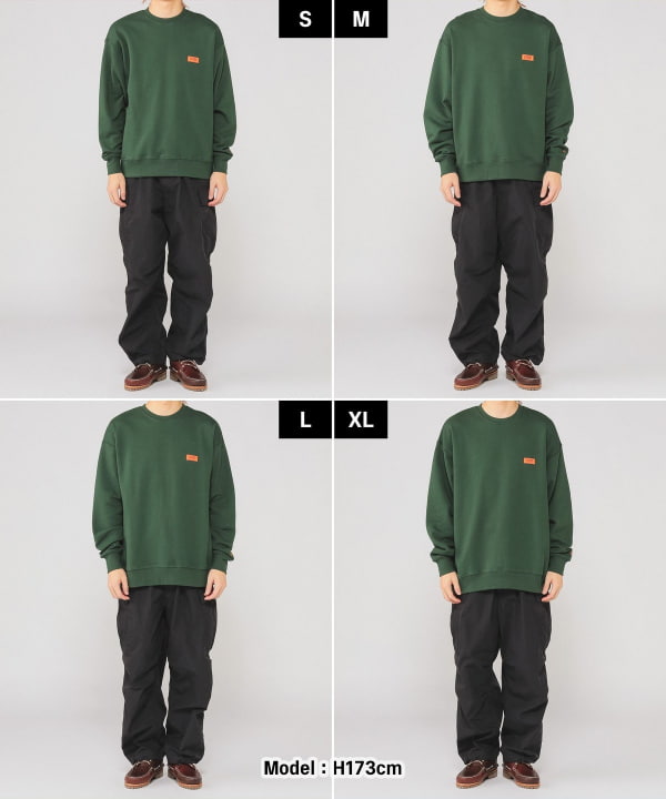 BEAMS MEN｜UNIVERSAL OVERALL * BEAMS / 別注 ロゴ スウェット