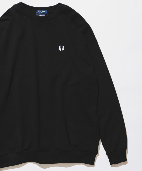 BEAMS（ビームス）【別注】FRED PERRY / エンブロイダリー クルーネック スウェット（トップス スウェット）通販｜BEAMS