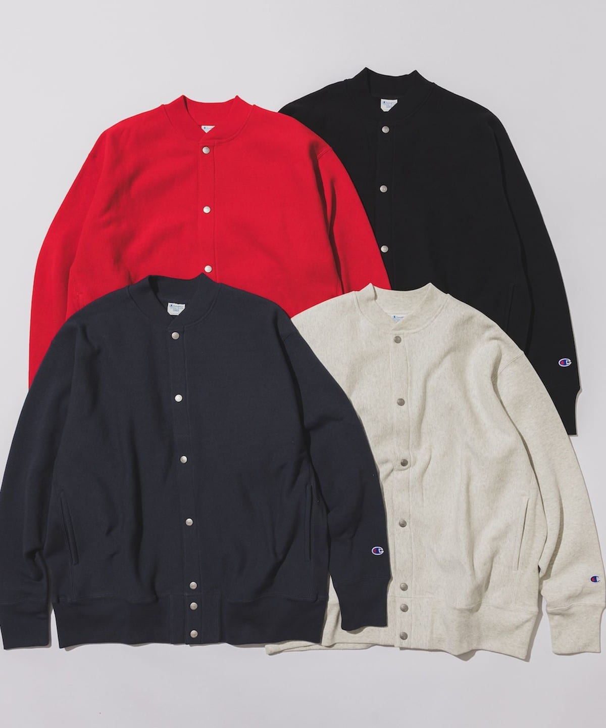 極美品 Champion x MIN-NANO 別注 スナップ ジャケット M BEAMS（ビームス）【別注】Champion × MIN-NANO / スナップ ジャケット