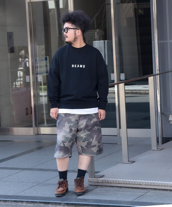 B：MING by BEAMS トレーナー スウェット ライン Vネック メンズ