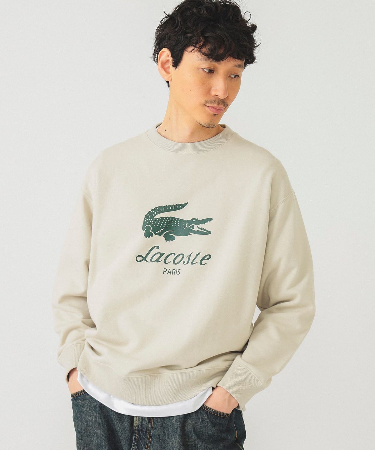 BEAMS（ビームス）【別注】LACOSTE / ロゴ スウェット（トップス スウェット）通販｜BEAMS