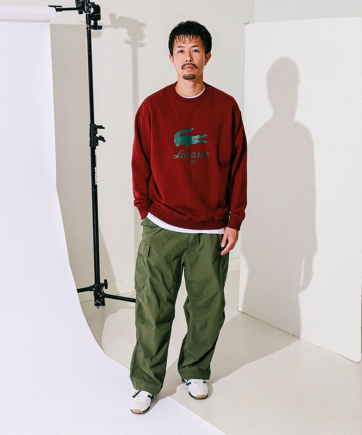 BEAMS (BEAMS) [Special order] LACOSTE / Logo sweatshirt (top